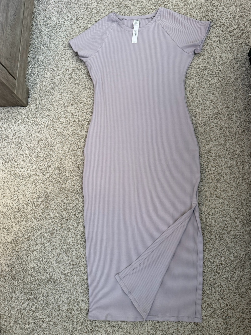PINK by Victoria's Secret Lavender Ribbed Midi Dress